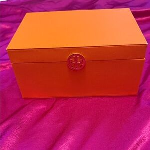 Tory Burch Vibrant Orange Accessory LARGE Box